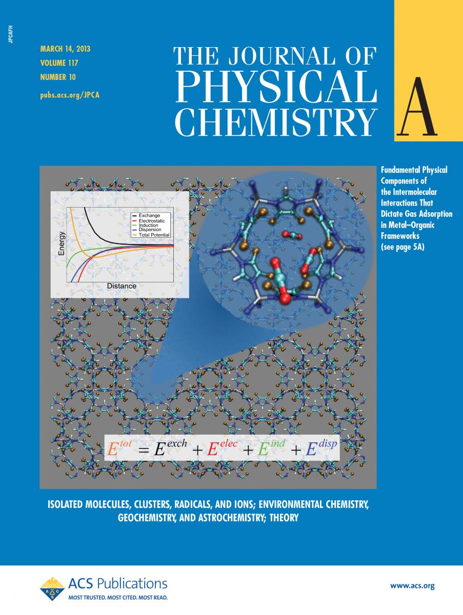 Journal cover related to metal organic framework adsorption